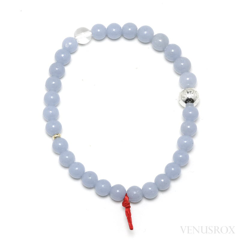 Angelite Bead Bracelet from Peru | Venusrox