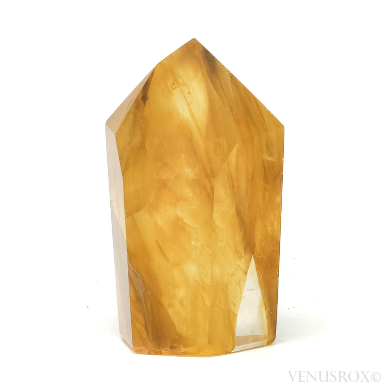 Golden Quartz Polished Point from Brazil | Venusrox