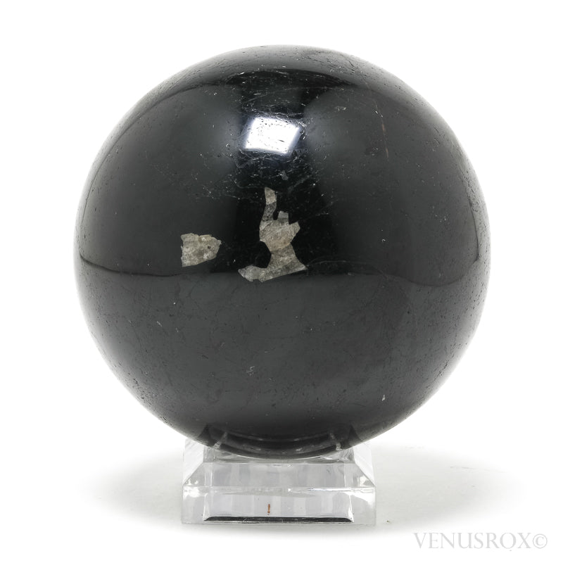 Black Tourmaline Polished Sphere from Madagascar | Venusrox