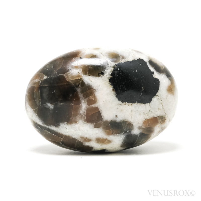 Brown Moonstone with Black Tourmaline & Feldspar Polished Crystal from India | Venusrox