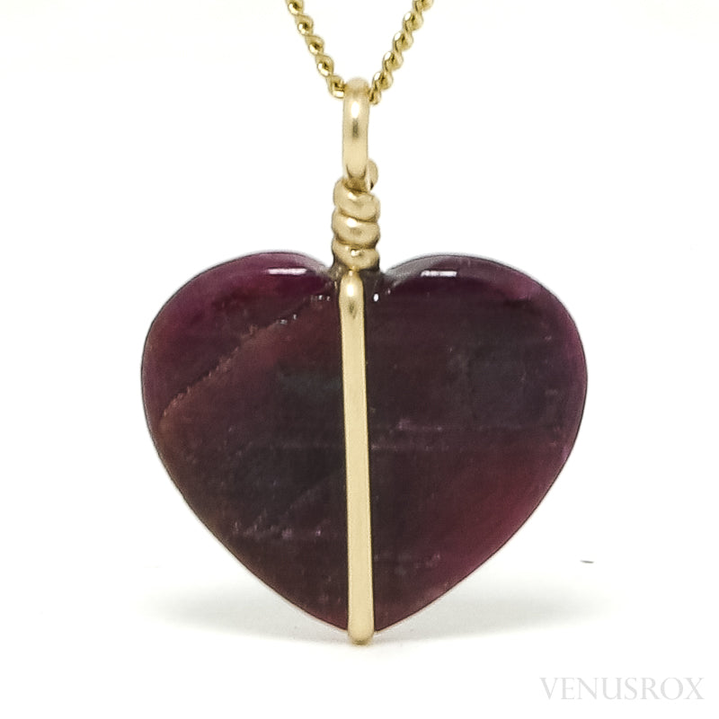 Ruby Heart Pendant from India | Venusrox