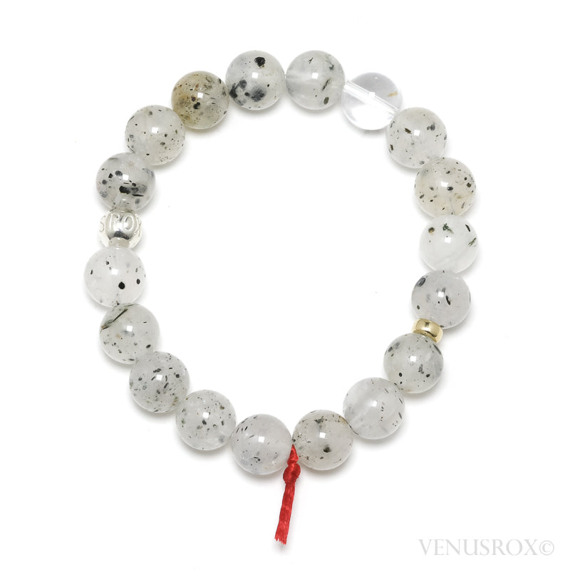 Mica in Quartz Bead Bracelet from Madagascar | Venusrox