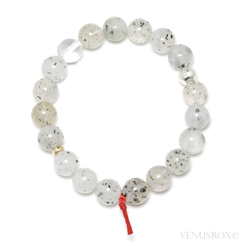 Mica in Quartz Bead Bracelet from Madagascar | Venusrox