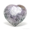 Amethyst with Agate Polished/Natural Heart from Uruguay | Venusrox