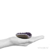 Amethyst with Agate Polished/Natural Heart from Uruguay | Venusrox