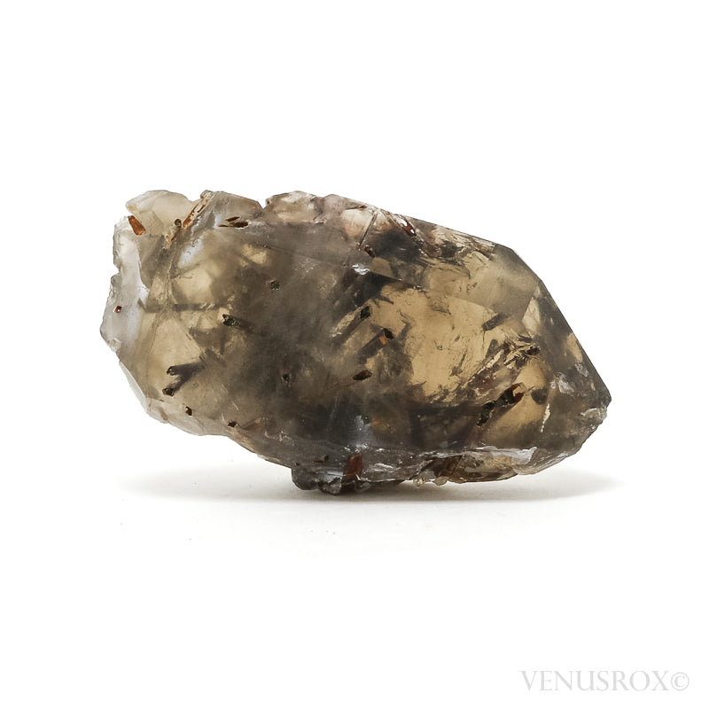 Smoky Quartz with Green & Red Epidote Natural Point from Brazil | Venusrox