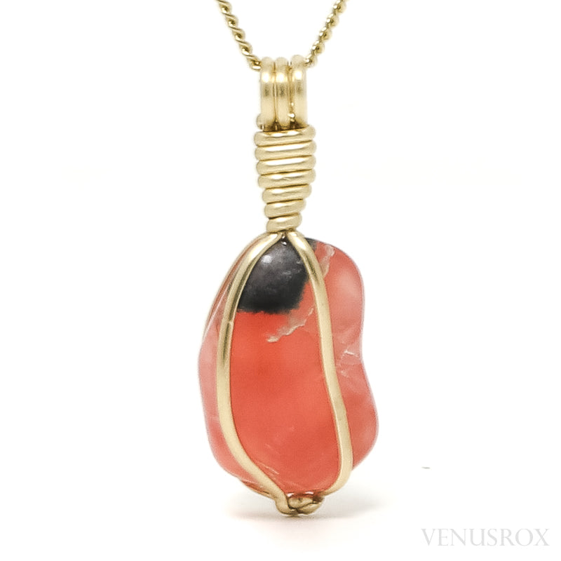 Rhodochrosite Polished Crystal Pendant from Argentina | Venusrox