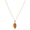 Sunstone Polished Crystal Pendant from India | Venusrox