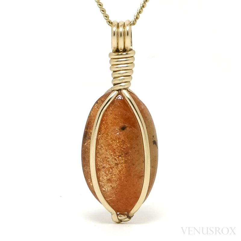 Sunstone Polished Crystal Pendant from India | Venusrox