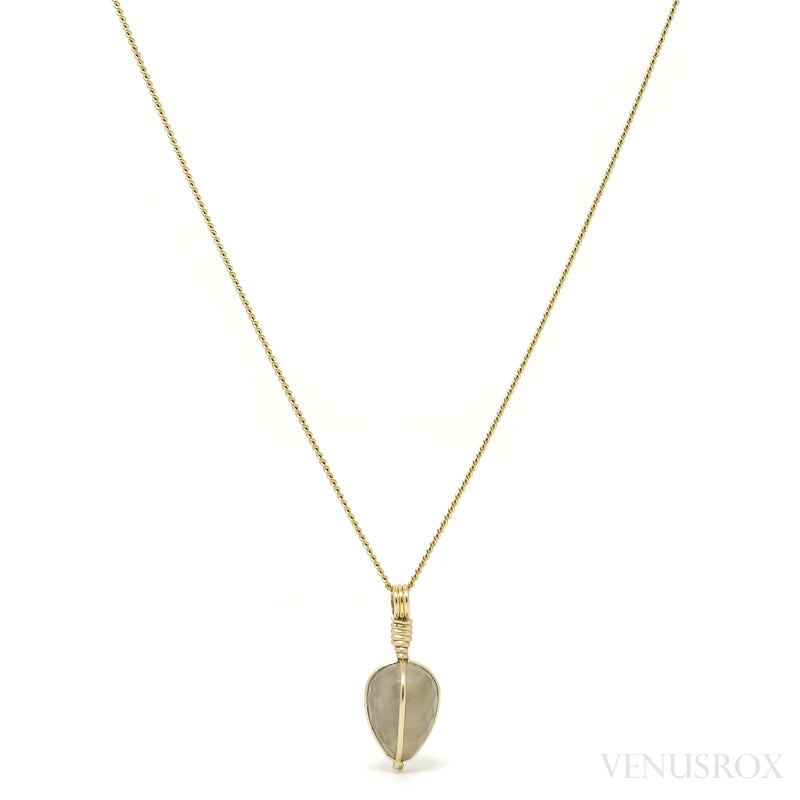 Grey Moonstone Faceted Polished Crystal Pendant from Madagascar | Venusrox