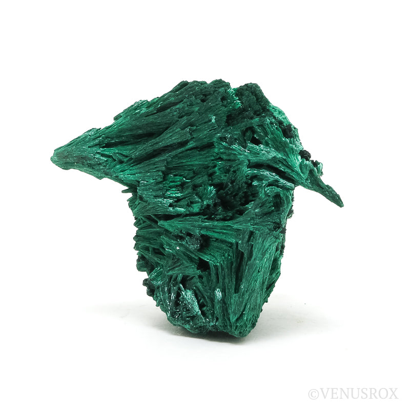 Fibrous Malachite Natural Crystal from the Luishia Mine, Katanga Province, Democratic Republic of Congo | Venusrox