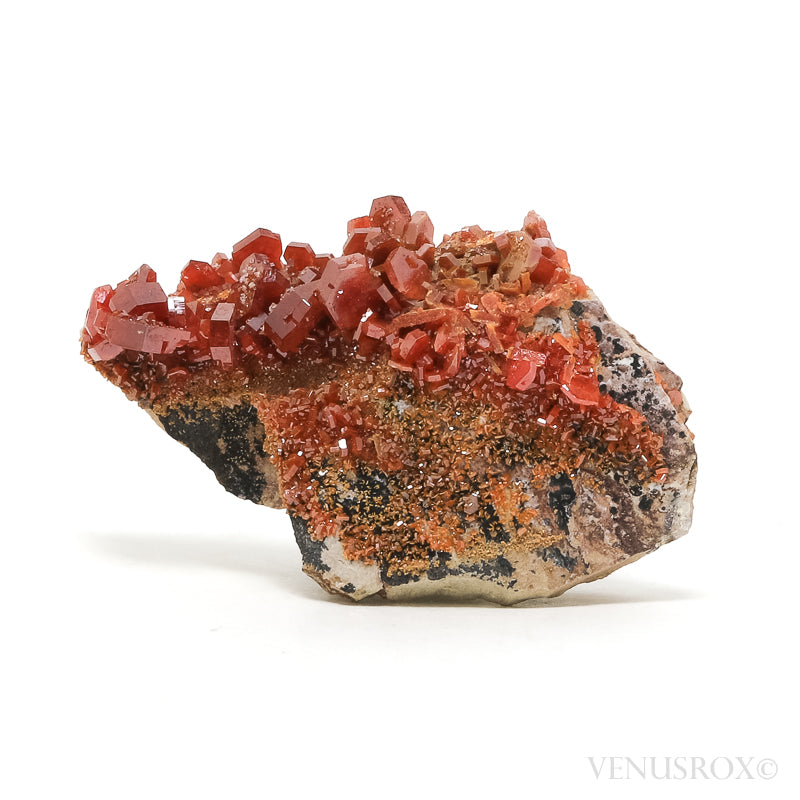 Vanadinite on Matrix Natural Cluster from Mibladen, Midelt, Meknes-Tafilalet Region, Morocco | Venusrox