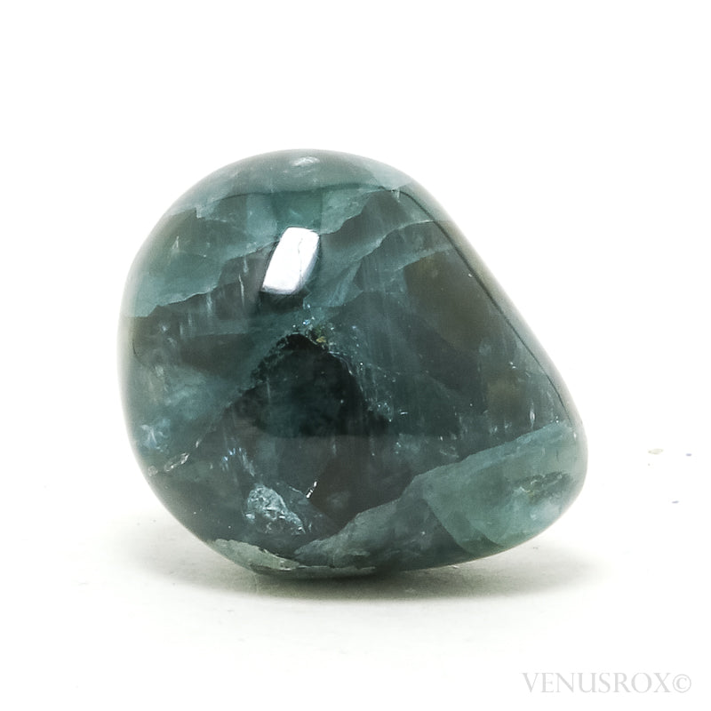 Blue Apatite Polished Crystal from Slyudyanka (Sludyanka), Lake Baikal area, Irkutskaya Oblast', Prebaikalia (Pribaikal'e), Eastern-Siberian Region, Russia | Venusrox