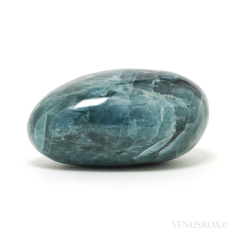 Blue Apatite Polished Crystal from Slyudyanka (Sludyanka), Lake Baikal area, Irkutskaya Oblast', Prebaikalia (Pribaikal'e), Eastern-Siberian Region, Russia | Venusrox