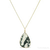 Moss Agate Polished Crystal Pendant from India | Venusrox