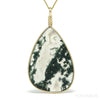 Moss Agate Polished Crystal Pendant from India | Venusrox