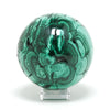 Malachite Polished/Natural Sphere from the Democratic Republic of Congo | Venusrox