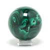 Malachite Polished/Natural Sphere from the Democratic Republic of Congo | Venusrox