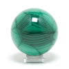 Malachite Polished/Natural Sphere from the Democratic Republic of Congo | Venusrox