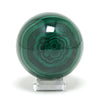 Malachite Polished/Natural Sphere from the Democratic Republic of Congo | Venusrox