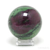 Ruby and Zoisite Polished Sphere from India | Venusrox