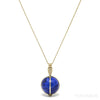 Lapis Lazuli Polished Sphere Pendant from Afghanistan | Venusrox