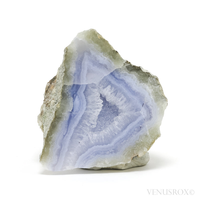 Blue Lace Agate on Matrix Polished/Natural Crystal from Malawi | Venusrox