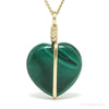 Malachite Polished Heart Pendant from the Democratic Republic of Congo | Venusrox