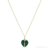 Malachite Polished Heart Pendant from the Democratic Republic of Congo | Venusrox