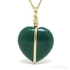 Malachite Polished Heart Pendant from the Democratic Republic of Congo | Venusrox