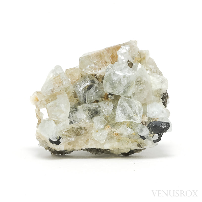 Blue Topaz with Smoky Quartz Natural Cluster from Sherlova Gora, Adun-Cholon Range, Nerchinsky District, Zabaykalsky Krai, Russia | Venusrox