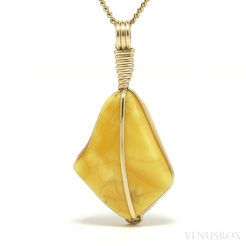 Natural Baltic Amber Polished Crystal Pendant | Venusrox