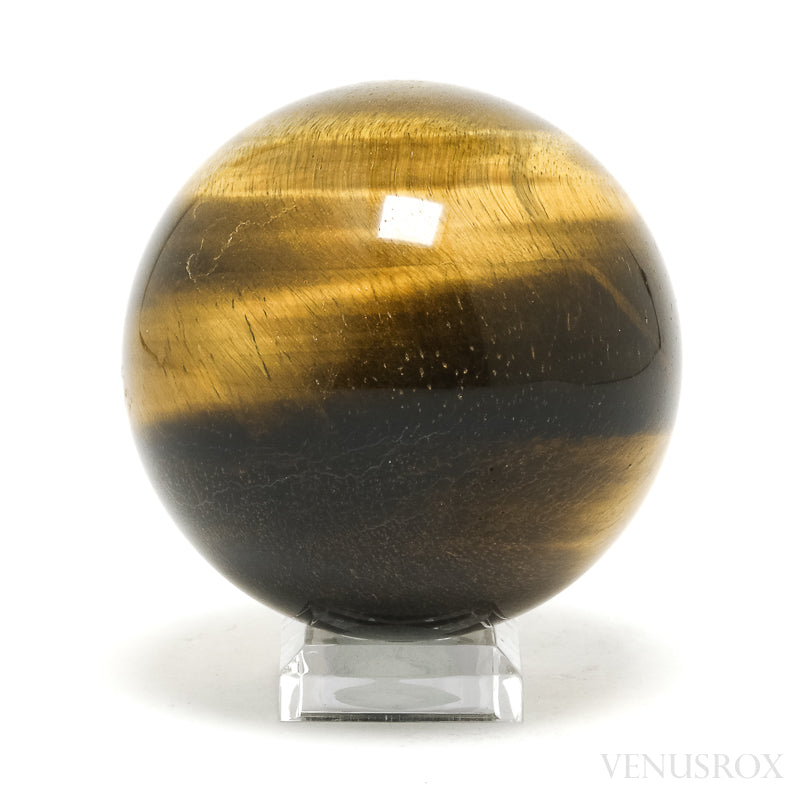 Tigers Eye with Hematite Sphere from South Africa | Venusrox