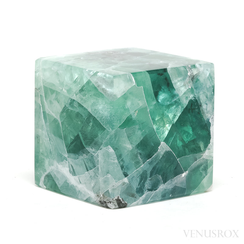 Fluorite Polished Cube from Mexico | Venusrox