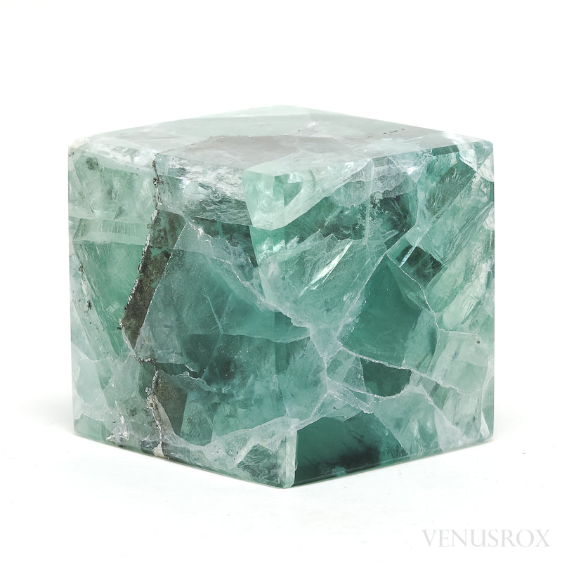 Fluorite Polished Cube from Mexico | Venusrox