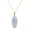 Blue Chalcedony Polished Crystal Pendant from West Anatolia, Turkey | Venusrox