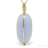 Blue Chalcedony Polished Crystal Pendant from West Anatolia, Turkey | Venusrox