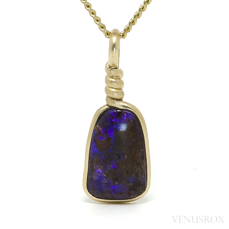 Boulder Opal Polished Crystal Pendant from Australia | Venusrox