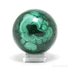 Malachite Polished/Natural Sphere from the Democratic Republic of Congo | Venusrox