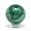 Malachite Polished/Natural Sphere from the Democratic Republic of Congo | Venusrox