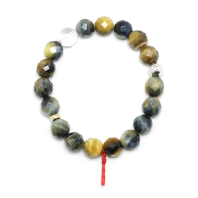 Blonde Tigers Eye with Falcons Eye Bracelet from South Africa | Venusrox