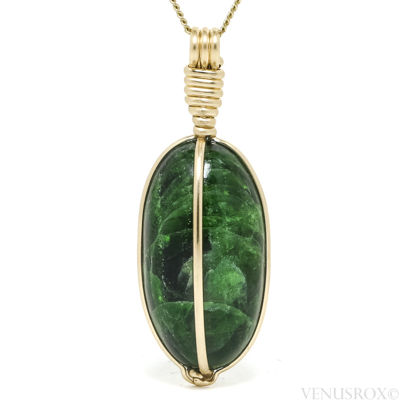Chrome Diopside Pendant from Russia | Venusrox