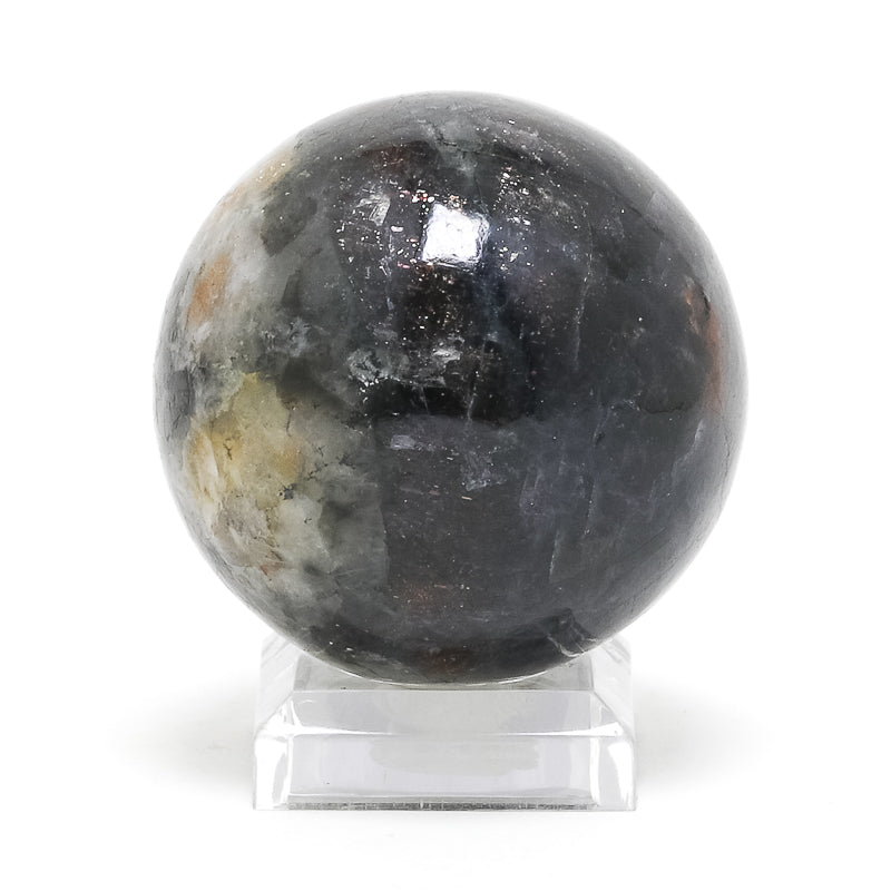 Iolite with Sunstone Polished Sphere from India | Venusrox