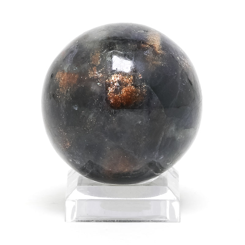 Iolite with Sunstone Polished Sphere from India | Venusrox