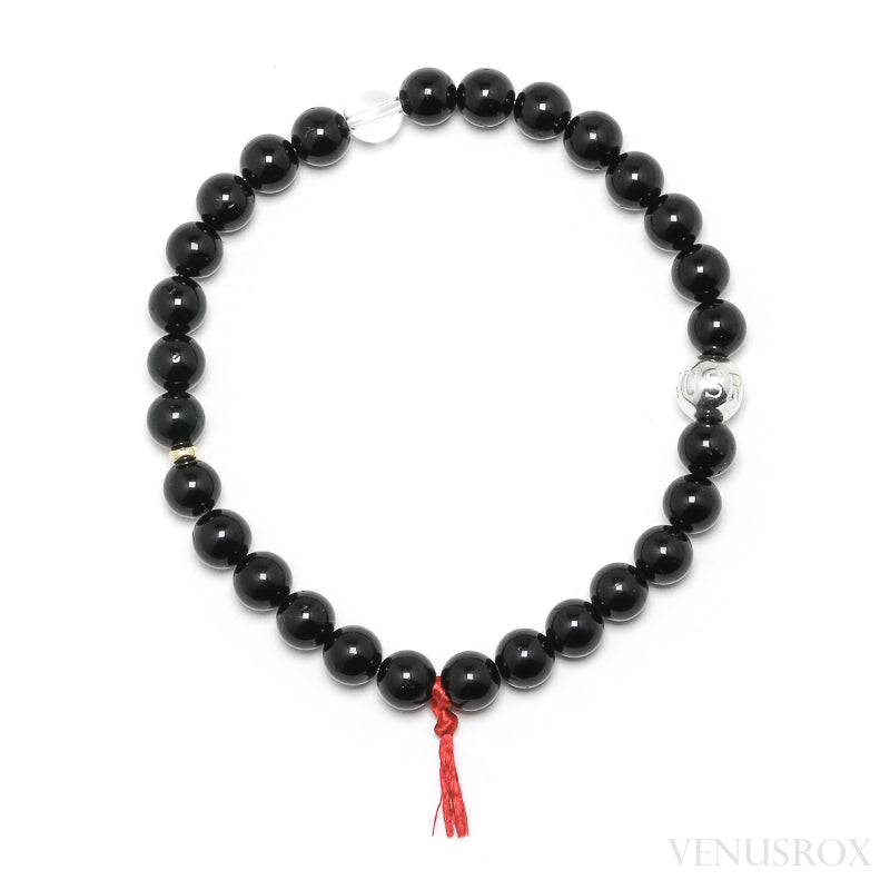 Black Tourmaline Bead Bracelet from Brazil | Venusrox