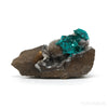 DIOPTASE WITH QUARTZ NATURAL CRYSTAL