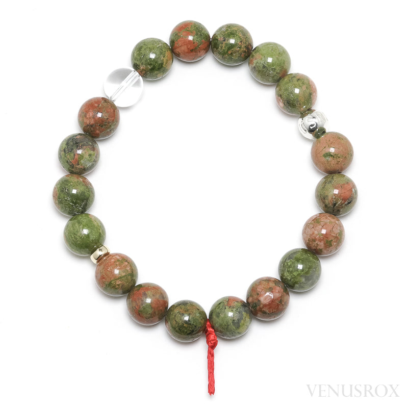 Unakite Bead Bracelet from South Africa | Venusrox