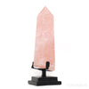 Rose Quartz Polished/Natural Point from Brazil mounted on a bespoke stand | Venusrox