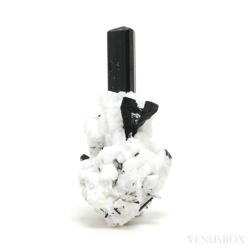 Black Tourmaline with Albite & Mica Natural Cluster from Skardu, Gilgit-Baltistan, Pakistan | Venusrox