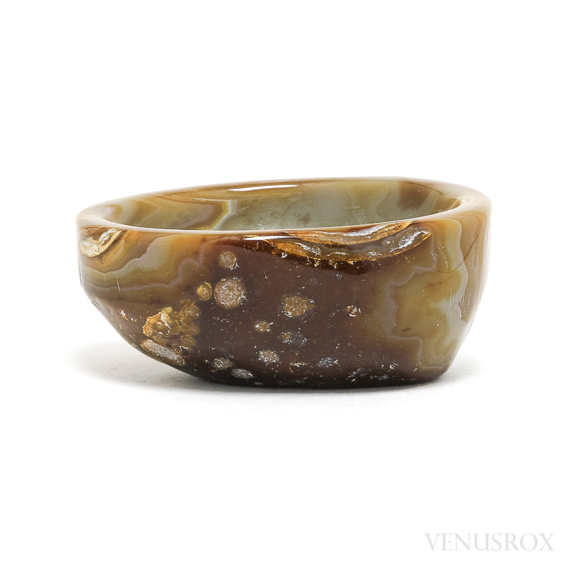 Agate Part Polished/Part Natural Bowl from Brazil | Venusrox